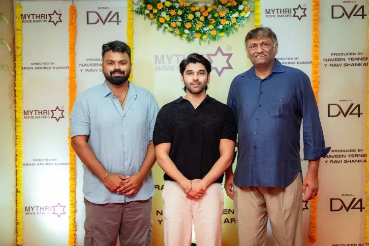 Dhruv Vikram's new film with Karan Aravind Kumar launched in Chennai