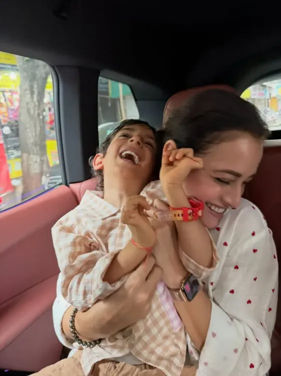 Did Dia Mirza Just Reveal How Time Slows Down With Her Boys?