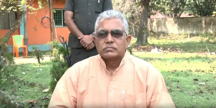 दिलीप घोष ने नामांकन से पहले टीएमसी पर कर दी तीखी टिप्पणी, कहा- बंगाल में बदलाव अपरिहार्य