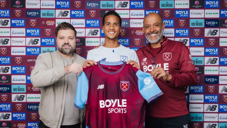 Divine Mukasa joins West Ham on loan from Man City for 2025-26
