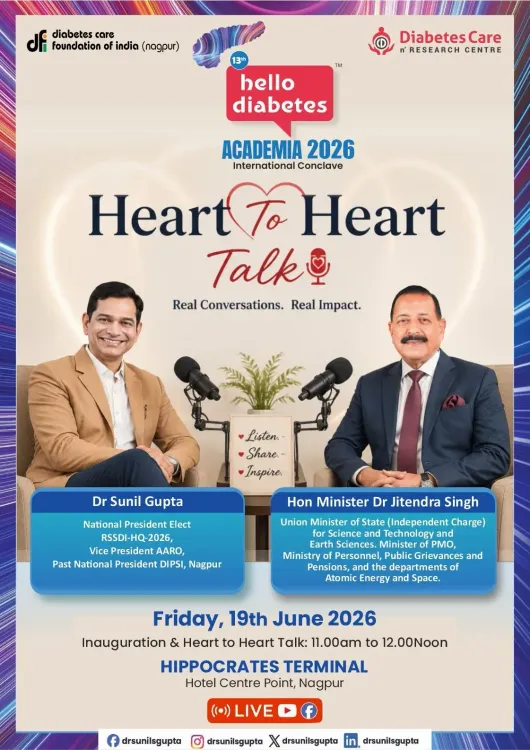 Dr. Jitendra Singh Greets Diabetes Academia 2026 Podcast