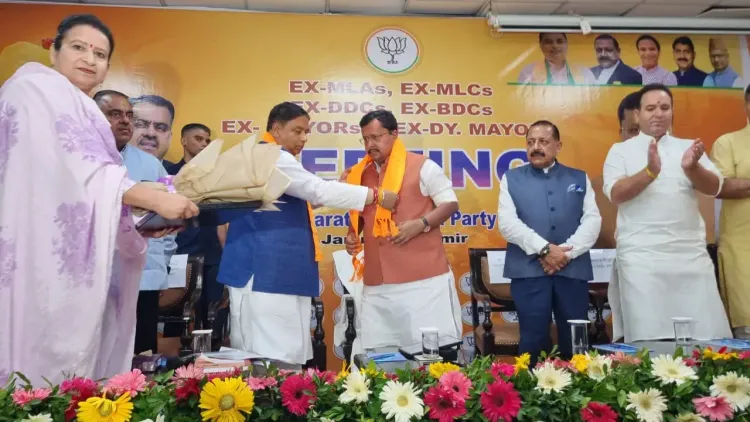 Dr. Jitendra Singh Joins BJP Meet at Trikuta Nagar, Jammu