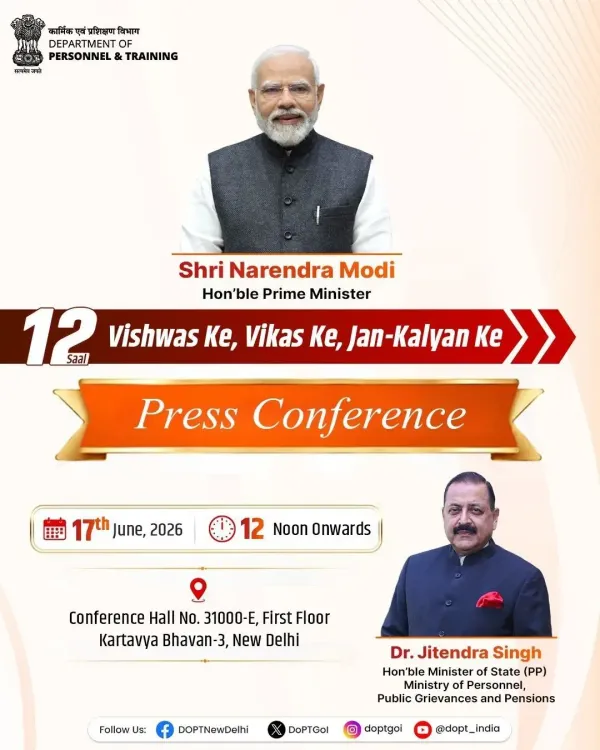 Dr. Jitendra Singh Marks 12 Years of Governance Reforms