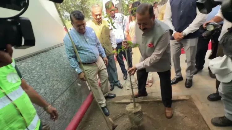 Dr. Jitendra Singh plants sapling under PM Modi's Ek Ped Maa Ke Naam