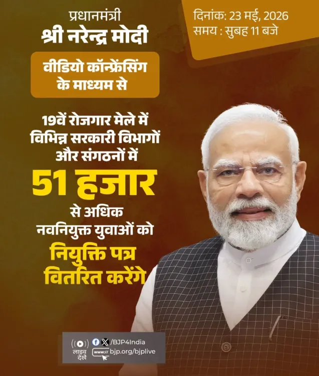 Dr. Jitendra Singh: PM Modi to hand 51,000+ job letters at 19th Rozgar Mela