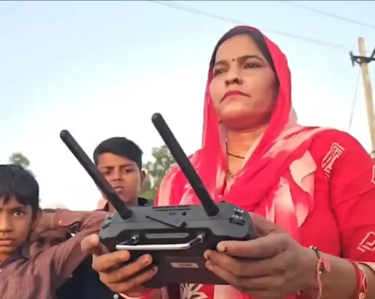 ड्रोन दीदी योजना: नूंह की लक्ष्मी ने ड्रोन से कमाए ₹75,000, 8-10 गाँवों में बनी 'ड्रोन दीदी'