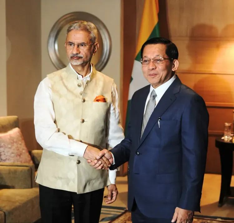 Jaishankar calls on Myanmar President Min Aung Hlaing in New Delhi
