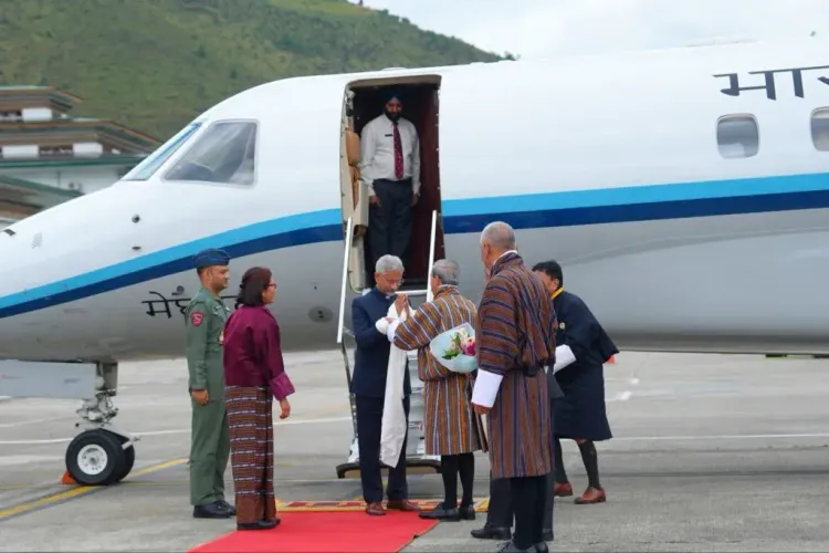 Jaishankar arrives in Bhutan for two-day visit, meets FM Dhungyel