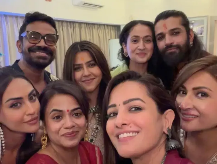 Ekta Kapoor's Ganpati bash reunites TV icons Urvashi Dholakia, Anita Hassanandani