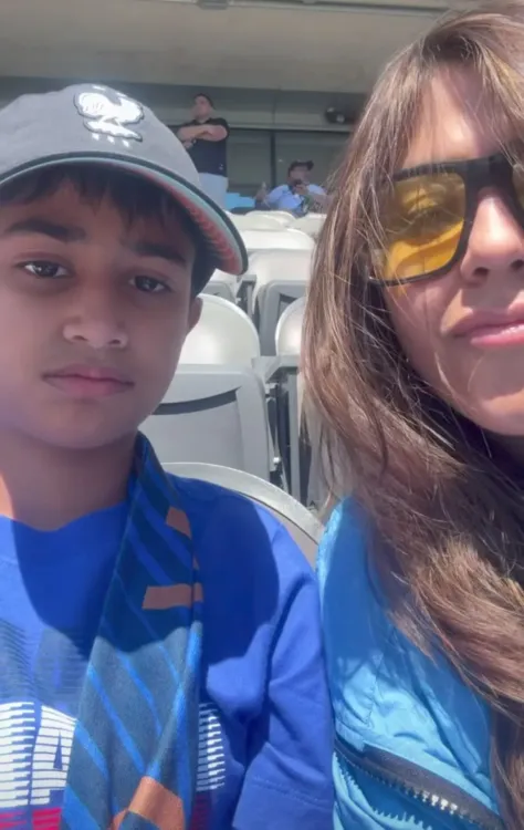 Ekta Kapoor takes nephew Laksshya to FIFA Club World Cup live