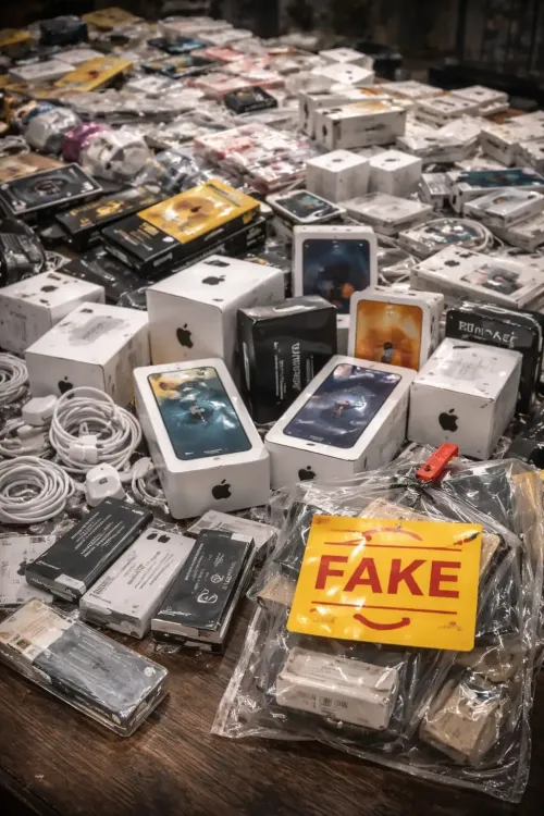 Mumbai Police Cracks Down on Counterfeit Mobile Accessory Ring; Rs 16.33 Lakh in Goods Seized
