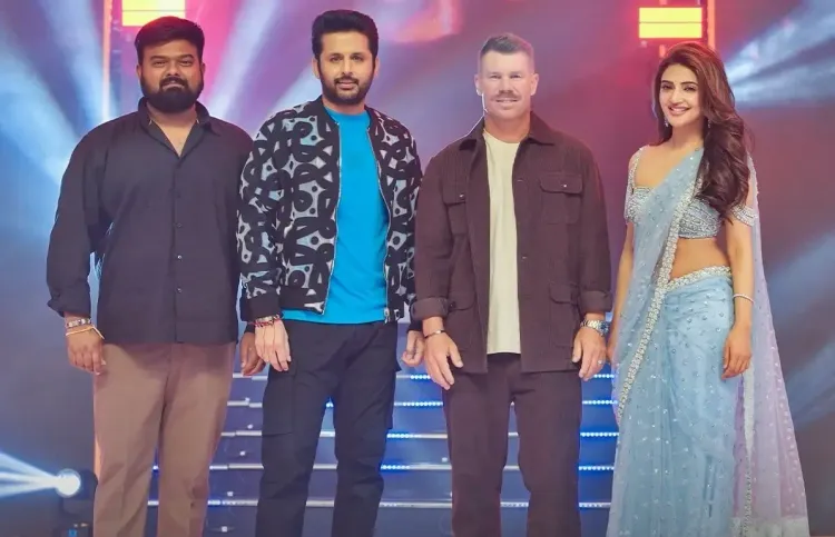 Excitement as David Warner Speaks Telugu at Robinhood Event!