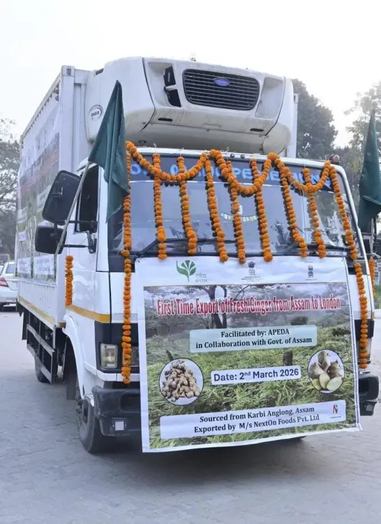 Assam’s Agricultural Triumph: First GI-Tagged Karbi Anglong Ginger Export to London