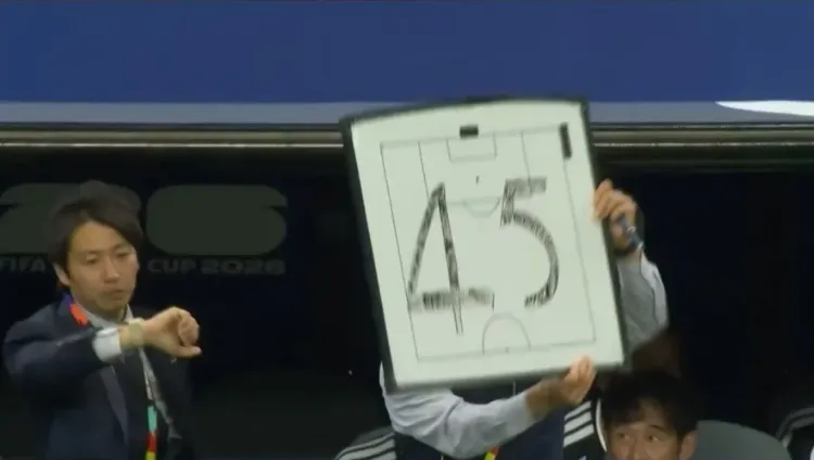 FIFA World Cup 2026: Japan coach Moriyasu's whiteboard tactic goes viral after 2-2 draw