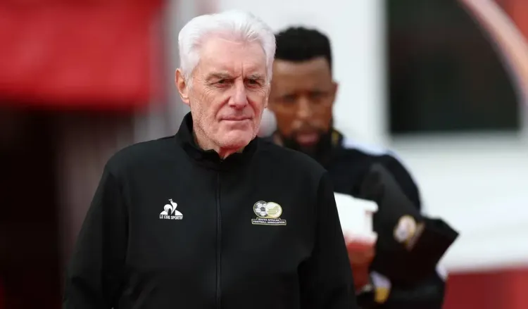 FIFA WC 2026: Broos slams red card call in Bafana Bafana's 2-0 loss to Mexico