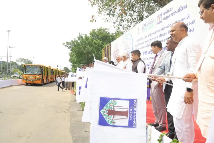 PM e-Bus Sewa: 30 electric buses launched in Vadodara, 250-bus fleet planned