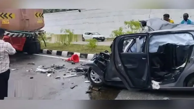 5 killed as car hits stationary lorry on Pollachi-Udumalai Highway