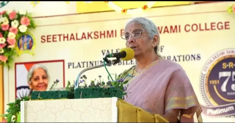 FM Sitharaman Addresses Platinum Jubilee of Seethalakshmi Ramaswami College