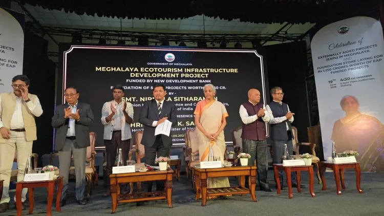 FM Sitharaman Lays Foundation for 4 Externally Aided Projects in Meghalaya