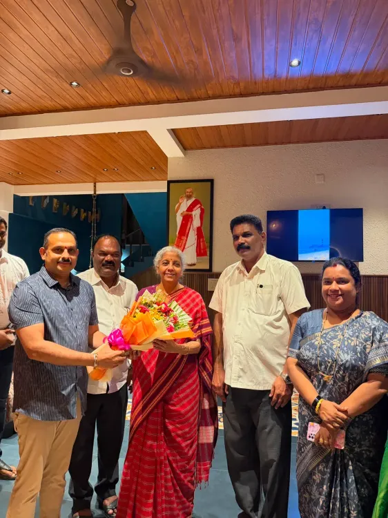 FM Sitharaman Meets Udupi BJP MLA and District Chief