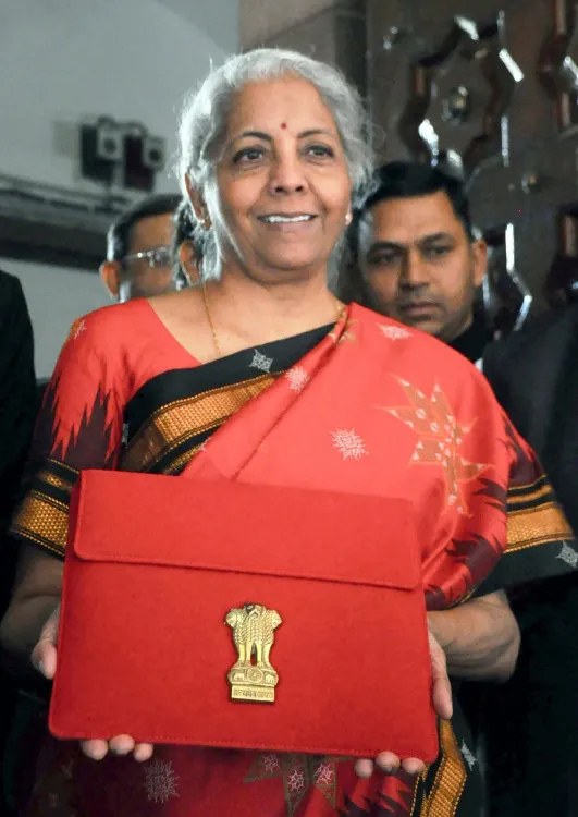 Is FM Sitharaman Embracing Tradition with a Red 'Digital Bahi-Khata'?