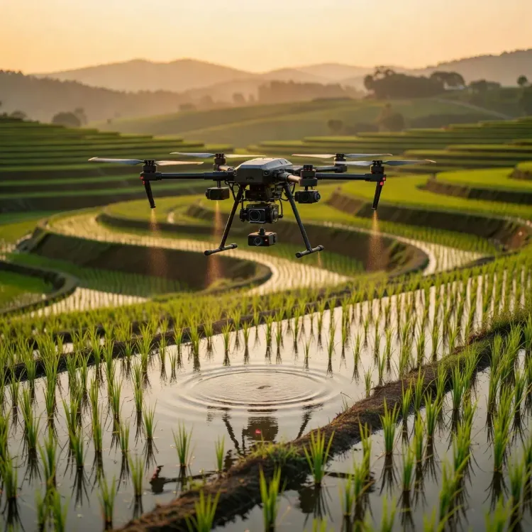 BeiDou drones target China's 'paper farming' rice fraud