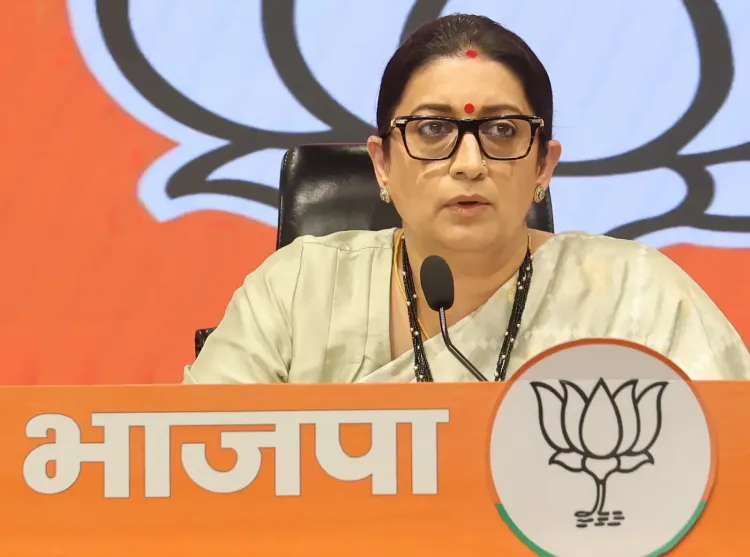 BJP's Smriti Irani: Congress, formed to shield British, now attacks ECI