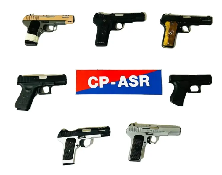 Amritsar Police bust Pakistan-linked arms module, seize 7 pistols