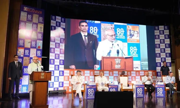 Organiser Weekly turns 80: V-P Radhakrishnan hails press freedom with courage