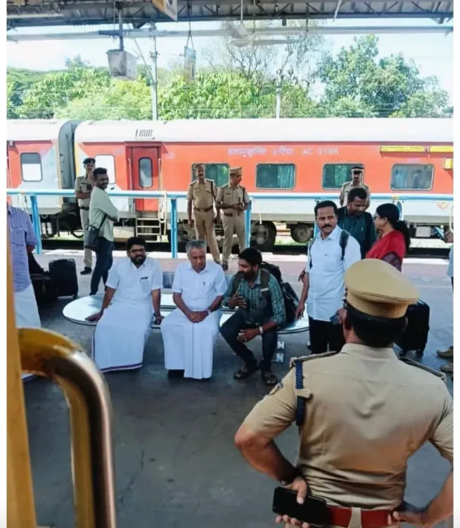 Pinarayi Vijayan at Kannur station: viral image captures CPI-M's fall