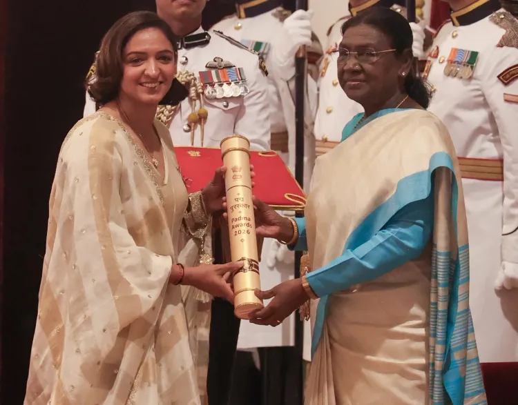 Harmanpreet Kaur receives Padma Shri, credits family and teammates