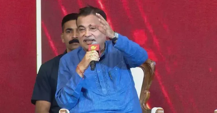 Gadkari Addresses ABP Majha Samman Puraskar in Mumbai