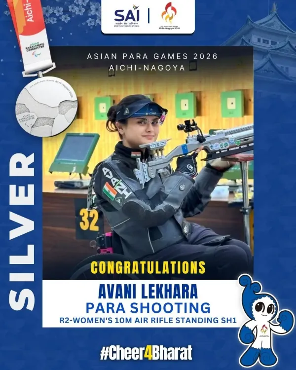 Gadkari congratulates Avani Lekhara on Asian Para Games silver
