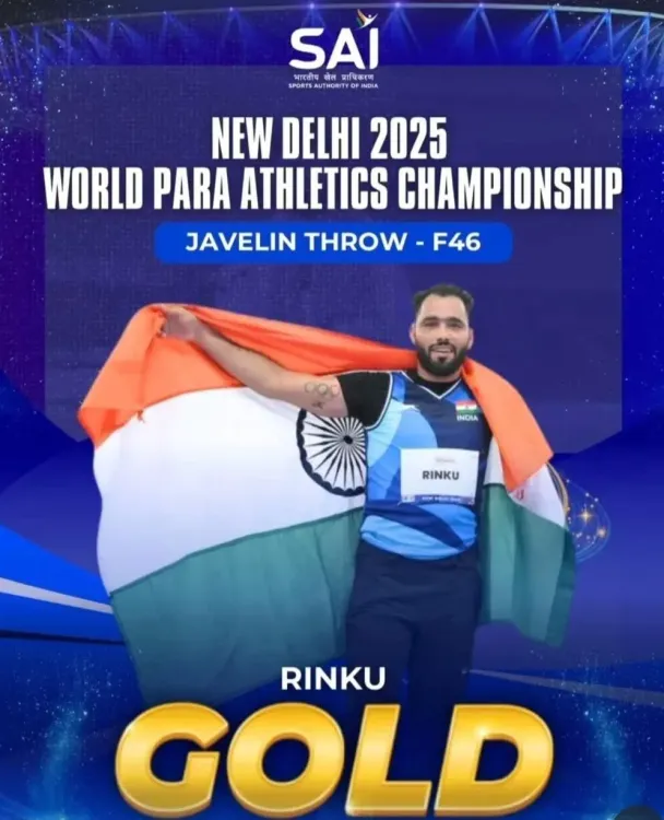 Gadkari Congratulates Rinku Hooda on Asian Para Games Gold