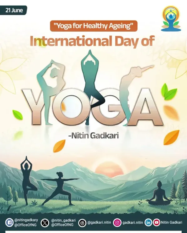 Gadkari Hails Yoga as India's Gift to World on IDY 2026