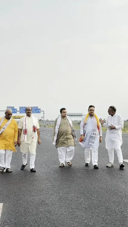 Gadkari inspects Mukundara tunnel on Delhi-Mumbai Expressway
