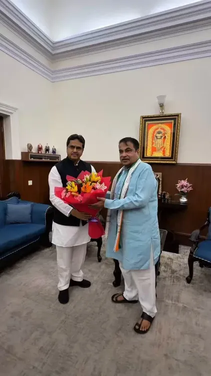 Gadkari Reviews Tripura Highway Projects With CM Manik Saha