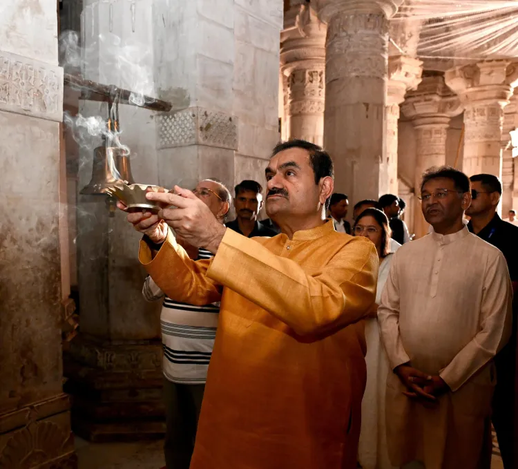 Gautam Adani and Dr. Priti Adani Celebrate Akshaya Tritiya at Taranga Jain Temple