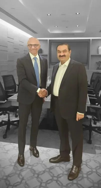 What Did Gautam Adani and Satya Nadella Discuss About AI's Potential?
