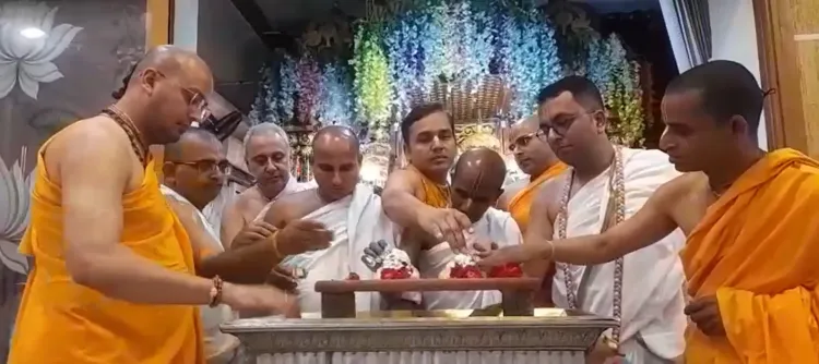 क्या गाजियाबाद के राजनगर इस्कॉन मंदिर में श्रद्धालुओं की भीड़ देखी गई?