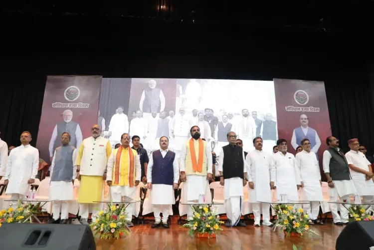 Giriraj Singh attends Samvidhan Hatya Diwas event in Patna