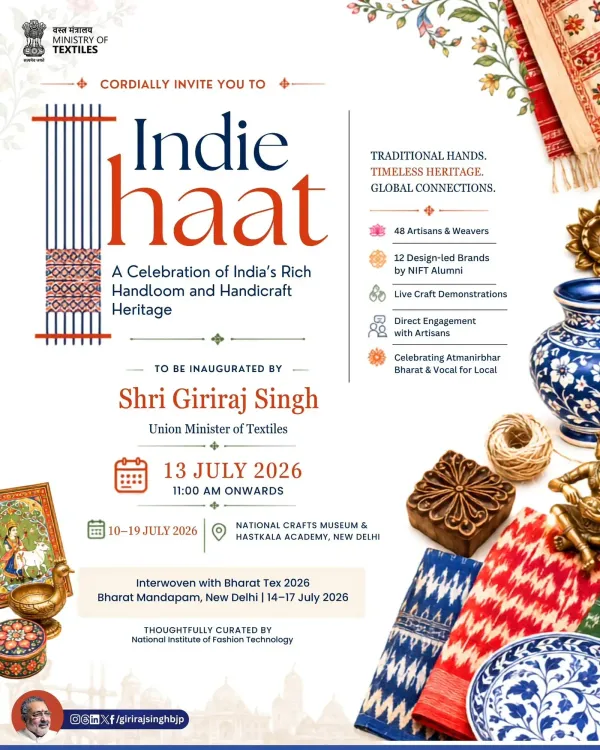 Giriraj Singh backs Indi Haat as platform for weavers and artisans