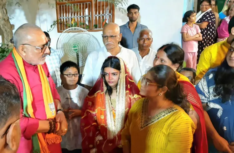 Giriraj Singh blesses bride-to-be at Tilak ceremony in Begusarai