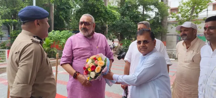 Giriraj Singh Chairs DISHA Meet in Begusarai