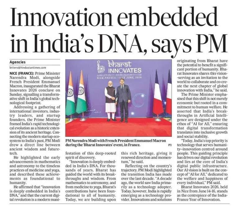 Giriraj Singh hails India's innovation spirit, eyes global tech leadership