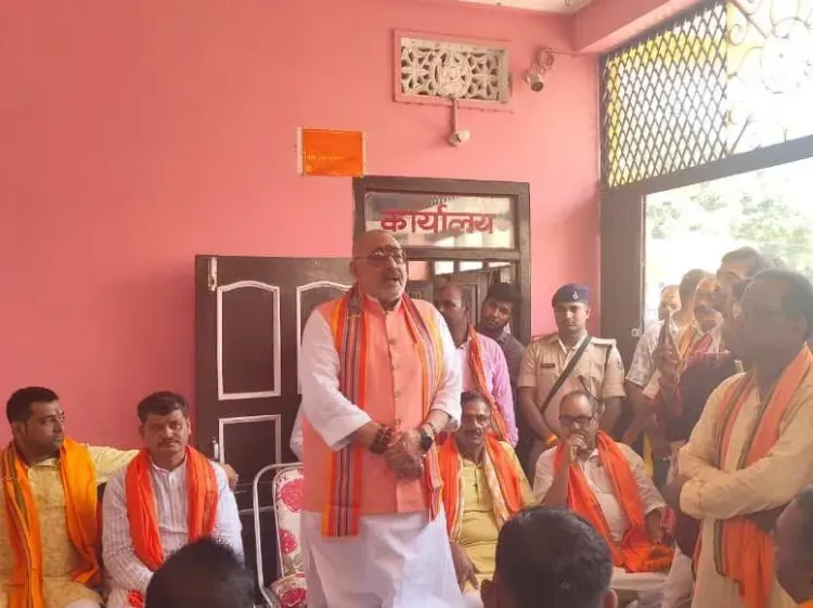 Giriraj Singh Leads Outreach Drive in Bakhri for Modi's 12-Year Mark