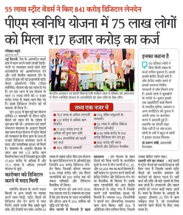Giriraj Singh marks 6 years of PM SVANidhi scheme