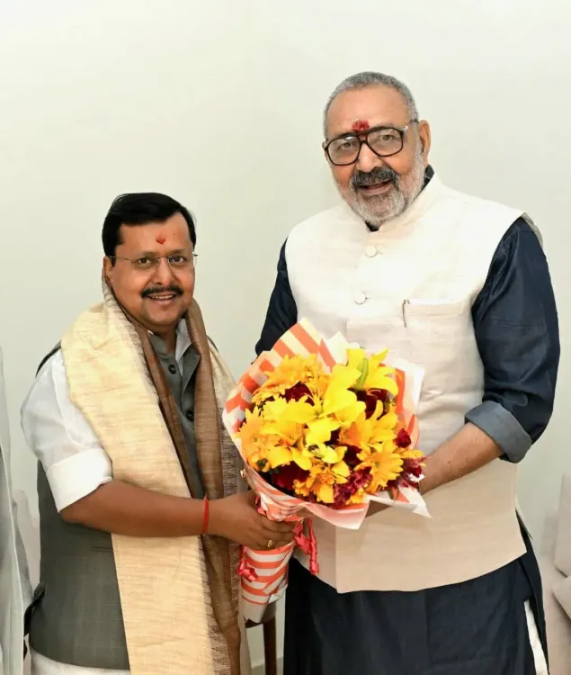 Giriraj Singh Meets BJP National Chief Nitin Nabin