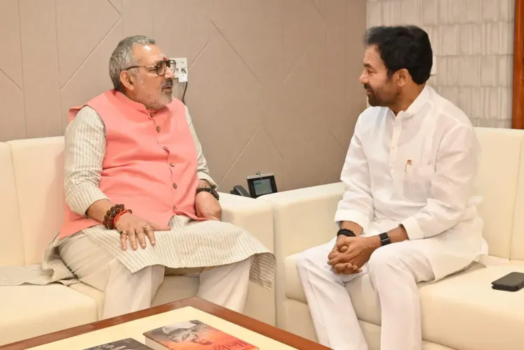Giriraj Singh meets Coal Minister Kishan Reddy on development push