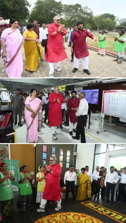 Giriraj Singh visits Brandix Apparel City in Visakhapatnam